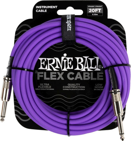 Ernie Ball 6420 FLEX instrumenttikaapeli 6m - Purple