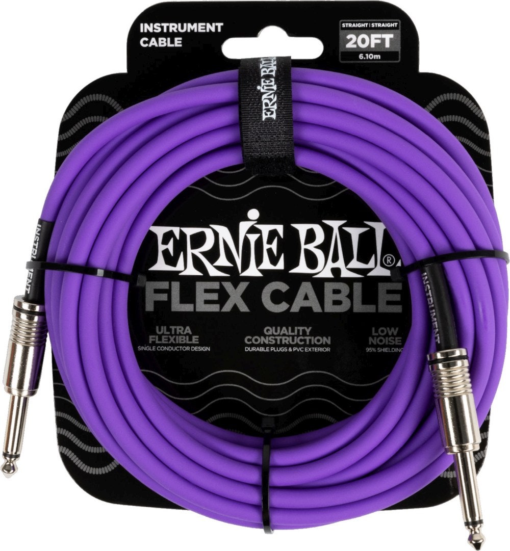 Ernie Ball 6420 FLEX instrumenttikaapeli 6m - Purple
