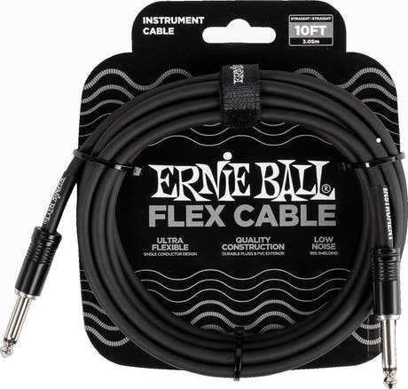 Ernie Ball 6434 FLEX -instrumenttikaapeli 3 m - Black