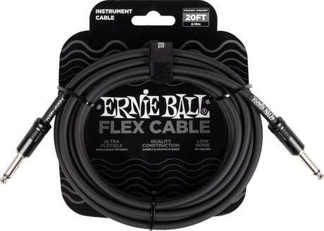 Ernie Ball 6435 FLEX -instrumenttikaapeli 6 m - Black