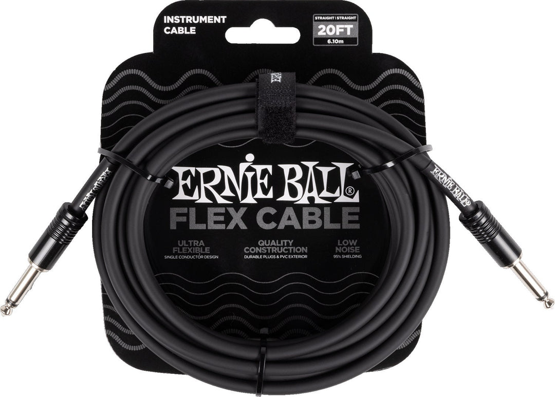 Ernie Ball 6435 FLEX -instrumenttikaapeli 6 m - Black