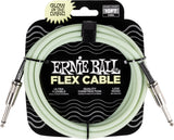 Ernie Ball 6436 FLEX Instrument Cable 3m - pimeässä hohtava (Dark)