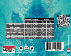 Savarez Strings for classic kitarat Evolution Cantiga Premium - Set 510EJP (high)
