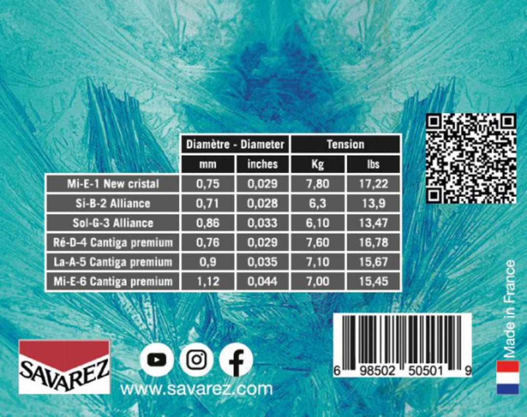 Savarez Strings for classic kitarat Evolution Cantiga Premium - Set 510EJP (high)