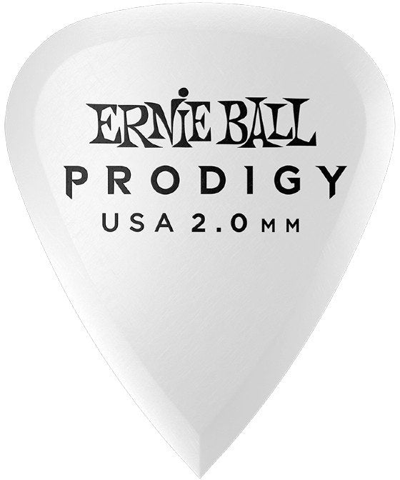 Ernie Ball EB-9202 2.0mm White Standard Prodigy -plektrat 6-pack