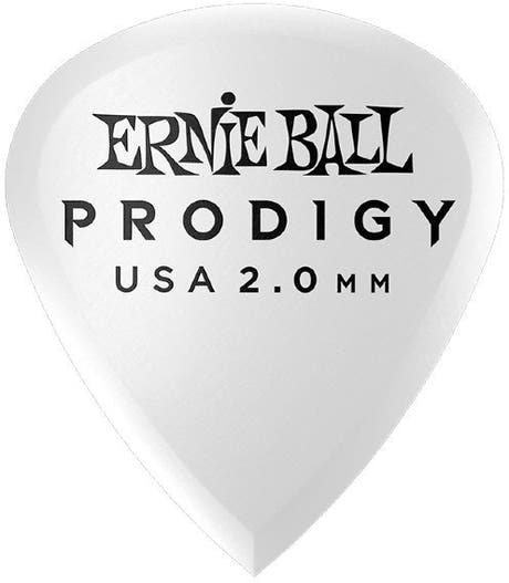 Ernie Ball EB-9203 2,0mm White Mini Prodigy -plektrat 6-pack