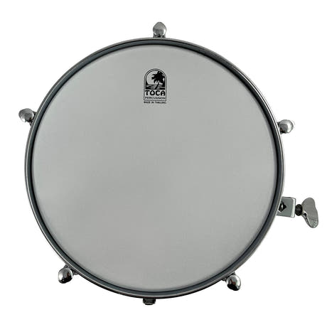 Toca Drumset Lisäosat Timbales - 12" x 4" Rosteri-teräs (T-412-SS)