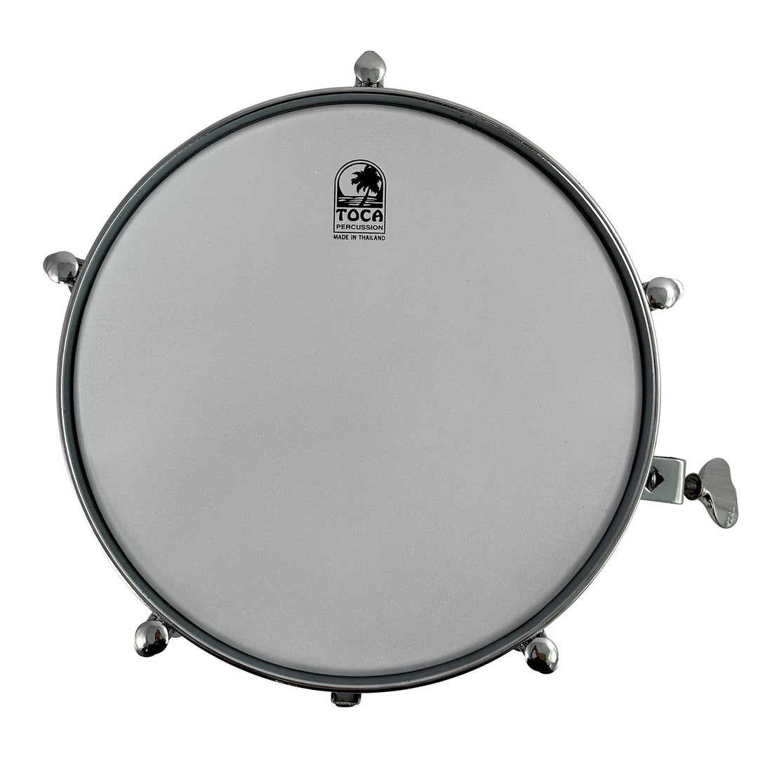 Toca Drumset Lisäosat Timbales - 12" x 4" Rosteri-teräs (T-412-SS)