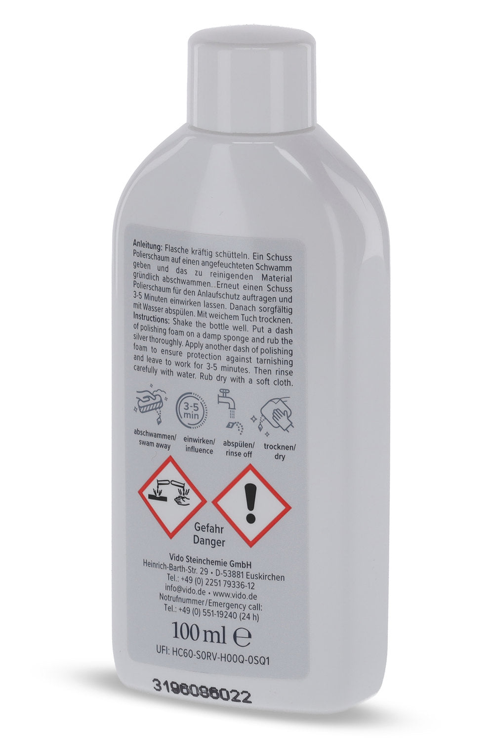Vido pudseskum til forsølvede overflader, 100 ml