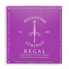 Augustine-kielet klassiselle kitaralle Regal Crystal Nylon high - Set Regal Blue (high/high)