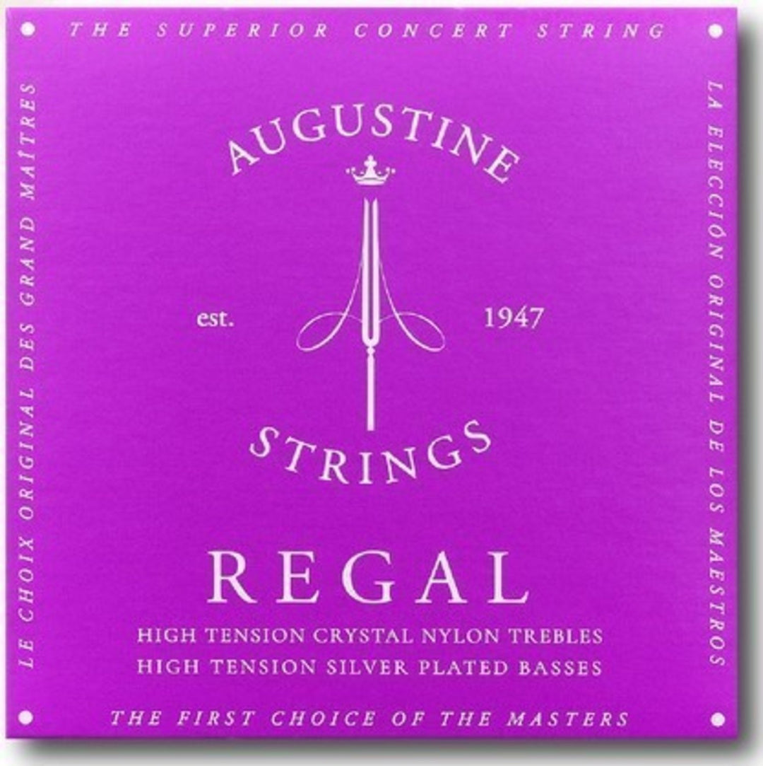 Augustine-kielet klassiselle kitaralle Regal Crystal Nylon high - Set Regal Blue (high/high)