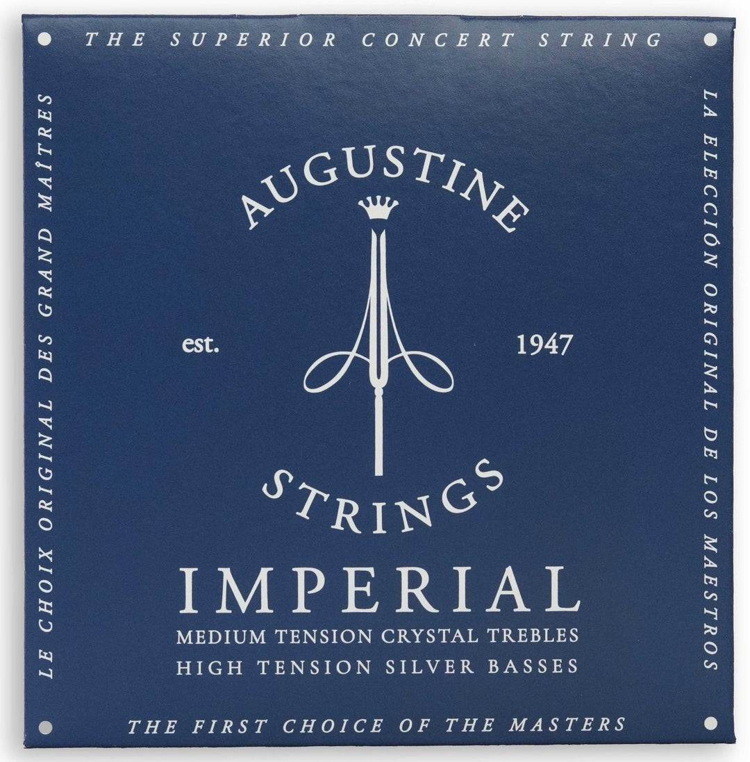 Augustine Kitarankielet klassiselle kitaralle Imperial Crystal Nylon medium - Set Imperial Blue (medium/high)
