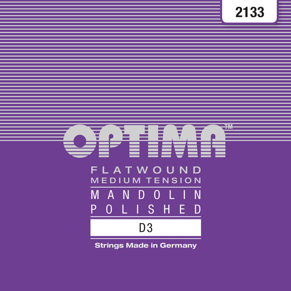 Optima 2133 mandoliinin kieli D .020w, Flatwound (pari)