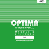 Optima 4103 mandoliinikieli D .022w, Chrome special (pari)