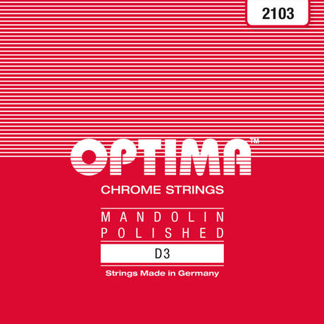 Optima 2103 mandoliinikieli D .023w, kiillotettu kromi
