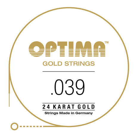 Optima Gold A5 .039w -teräskielisen kitaran kieli, GA039