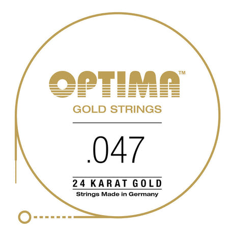 Optima Gold E6 .047w -teräskielisen kitaran kieli, GA047