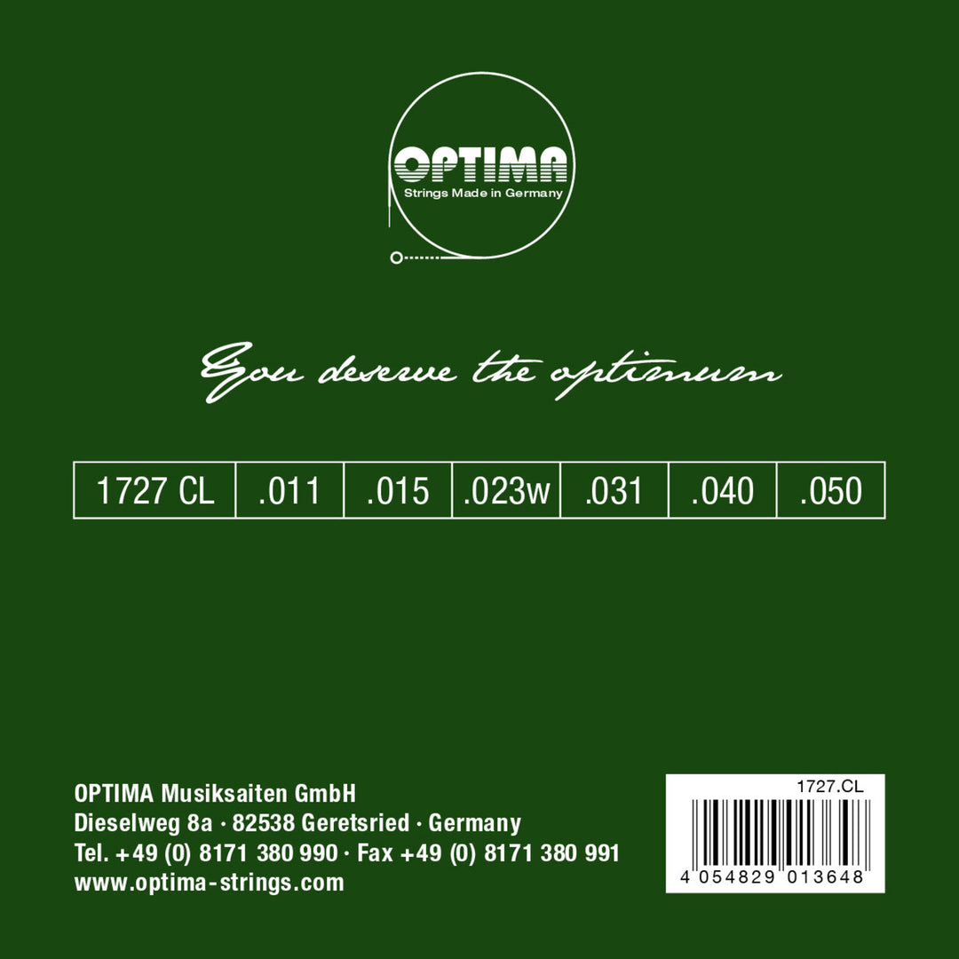 Optima-jouset akustiselle kitaralle Bronze strings - Setti Custom-light (1727CL)