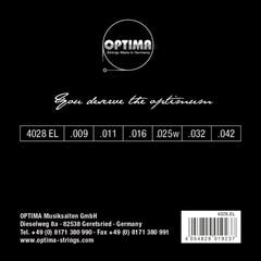 Optima-sähkökitaran kielet, kromi, round wound - set (4028EL)