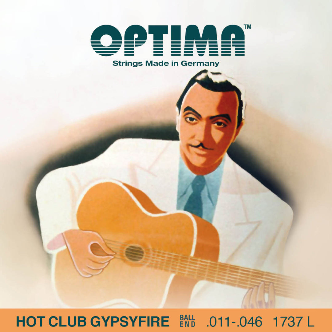 Optima Strings for Acoustic Kitarat Hot Club Gypsyfire silver plated - Set (1737L)