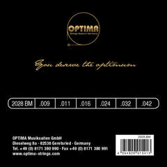 Optima Strings for E-guitar Gold strings round wound - Setti (2028BM)