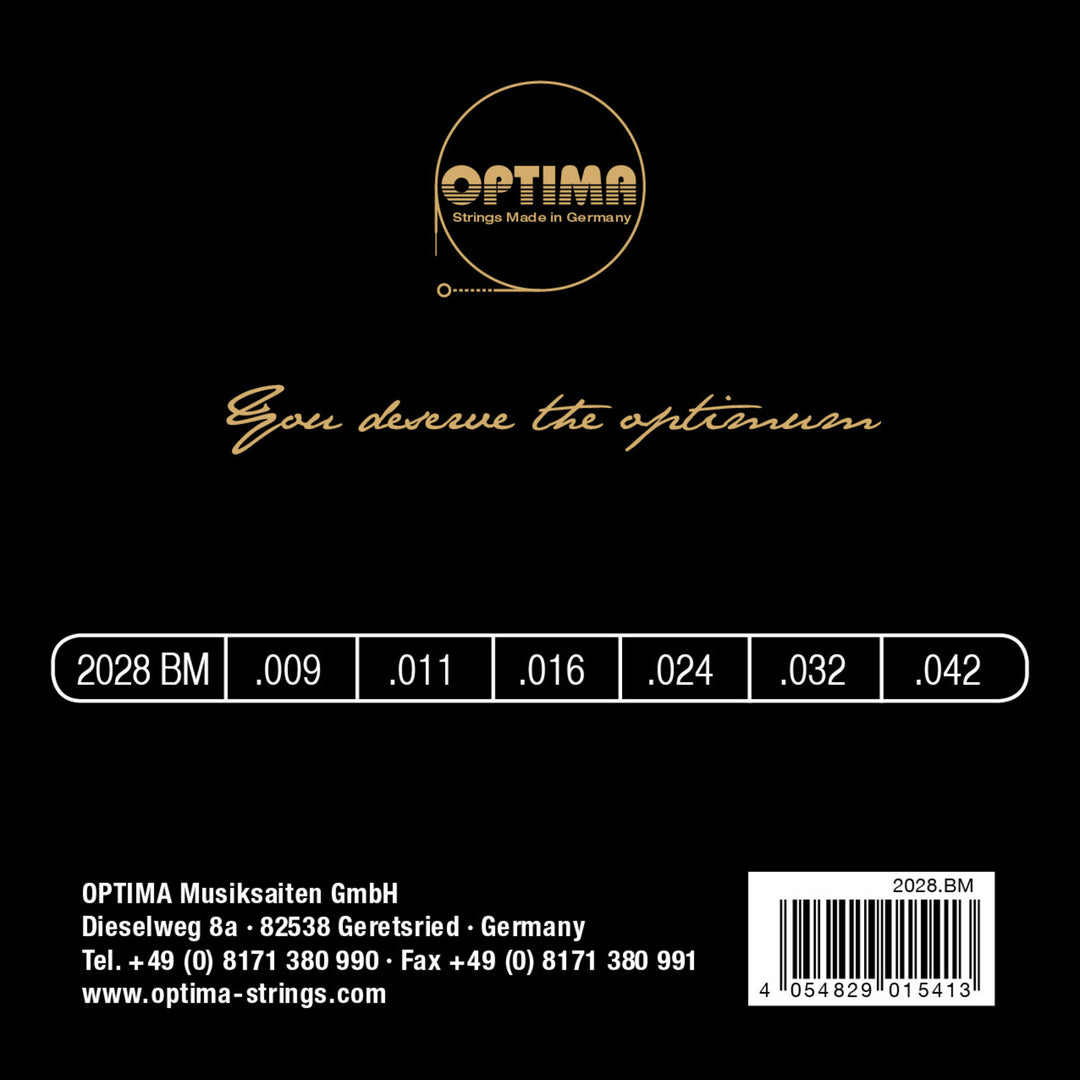 Optima Strings for E-guitar Gold strings round wound - Set (2028BM)
