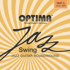 Optima Sähkökitaran kielet Jazz Swing Chrome Round Wound - Set (1947L)