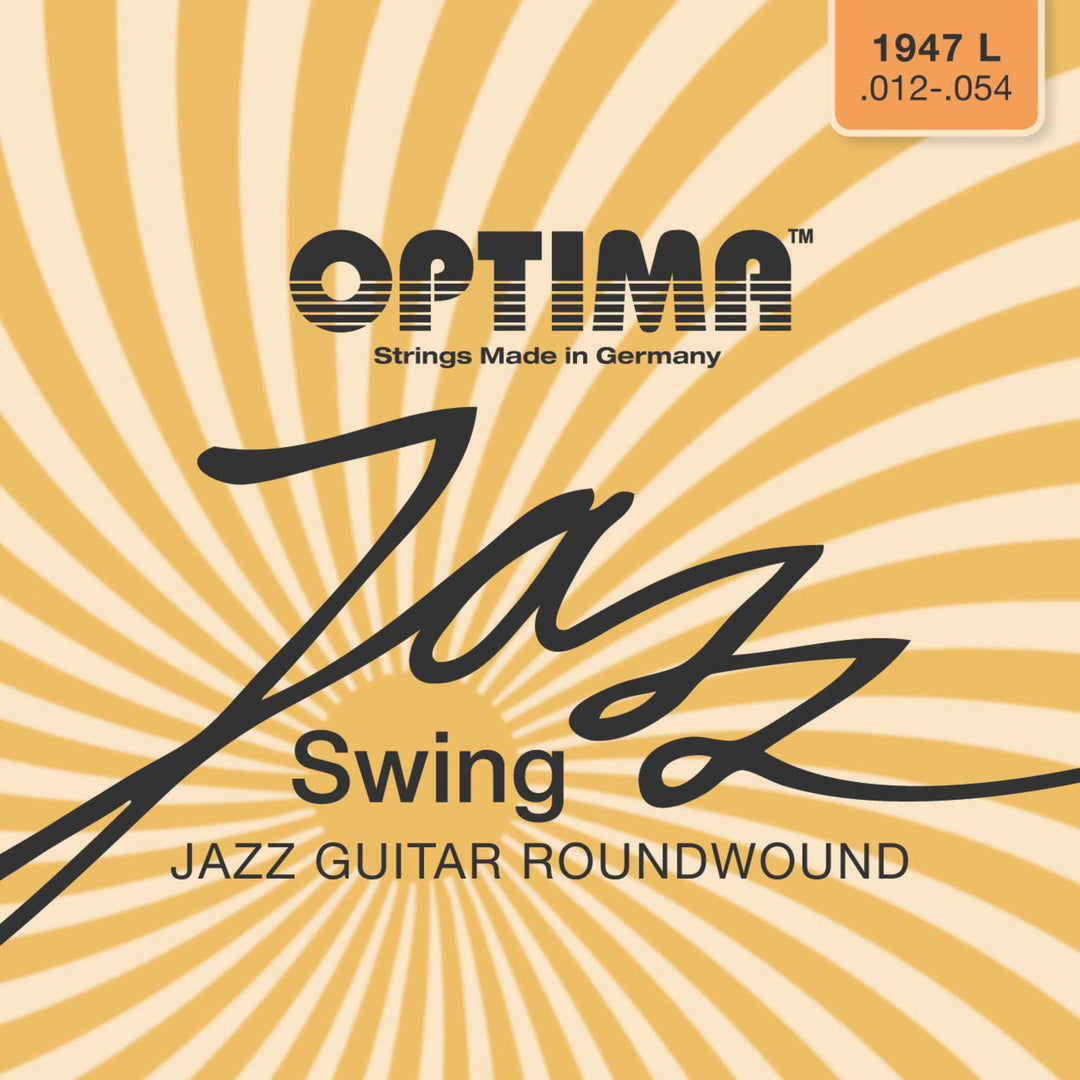 Optima Sähkökitaran kielet Jazz Swing Chrome Round Wound - Set (1947L)