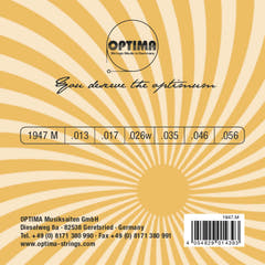 Optima-kielet sähkökitaralle Jazz Swing Chrome Round Wound - Setti (1947M)