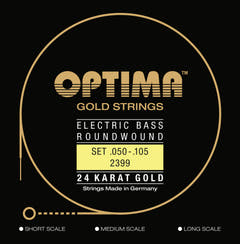 Optima E-bassokielet Gold Strings Round Wound long scale – set 4-kielinen medium (2399M)