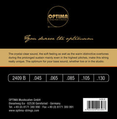 Optima E-Bass Kielisarja Unique studio golden strings - 5-str. long sc. (2409B)