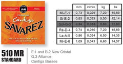 Savarez Kitaran kielet klassiseen kitaraan Creation Cantiga 510 - Set normal (510MR)
