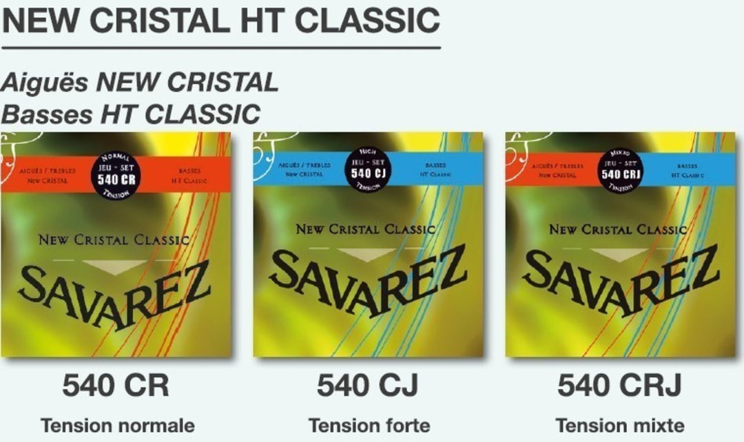 Savarez-strengsæt til klassisk guitar New Cristal Classic - Set (540CR)