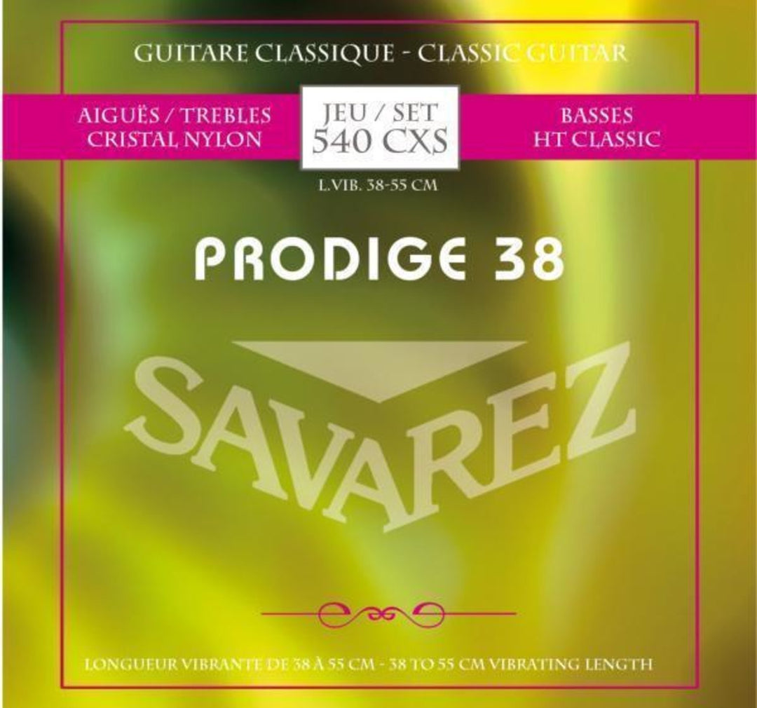 Savarez Kielit klassiselle kitaralle Prodige 38 Children's Guitar - 1/8-1/2 Nylon (540CXS)