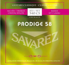 Savarez kielet klassiselle kitaralle Prodige 38 Children's Guitar - 3/4-7/8 nailon (540 CS)