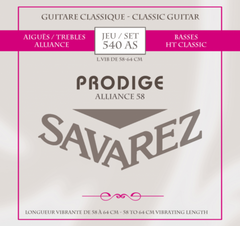 Savarez-kielet klassiselle kitaralle Prodige 38 Children's Guitar - 3/4-7/8 Carbon (540AS)