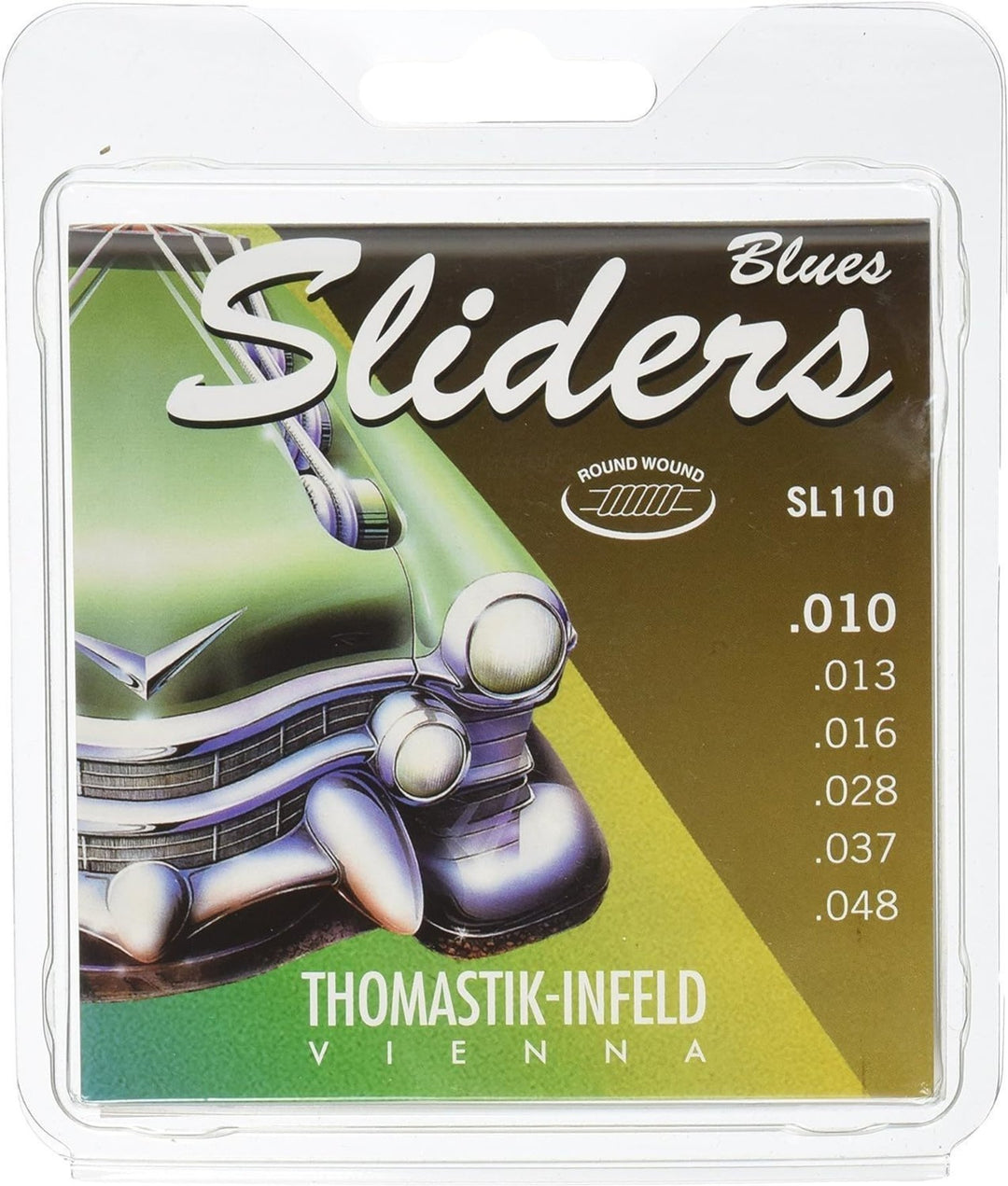 Thomastik-Infeld Strings for E-kitarat Sliders Blues Series - Set 010 medium (SL110)