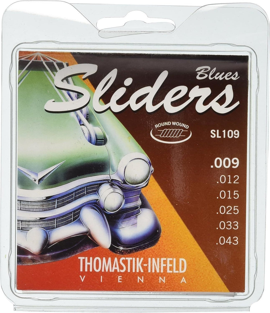 Thomastik-Infeld Strings for E-kitarat Sliders Blues Series - Set 009 light (SL109)