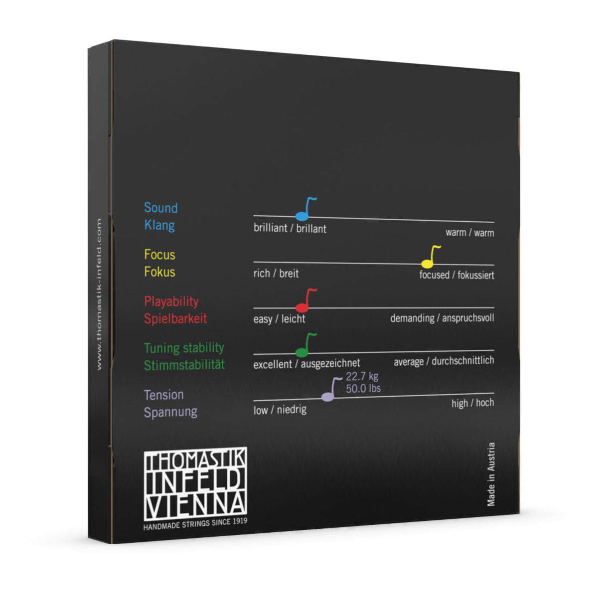 Thomastik-Infeld Violin strings Vision synthetic core - Medium (VI100)