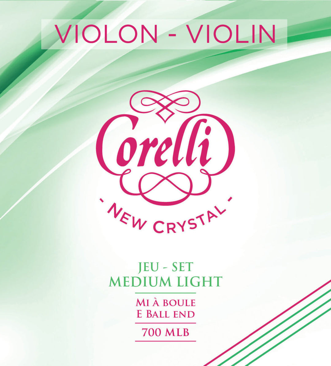 Corelli Viulun kielet New Crystal - Medium-light (700MLB)