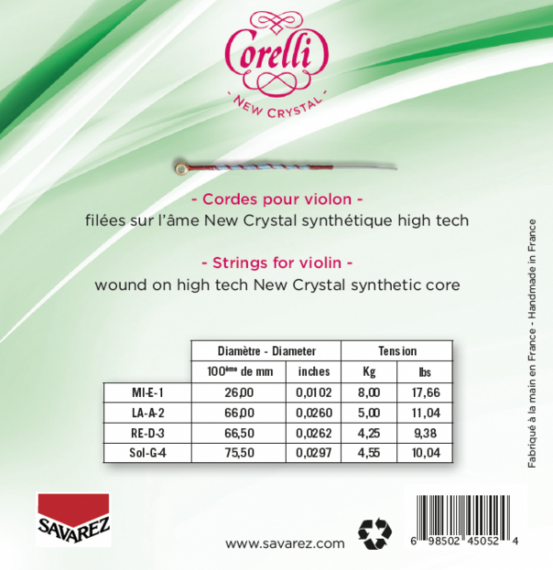 Corelli Viulun kielet New Crystal - Medium-light (700MLB)