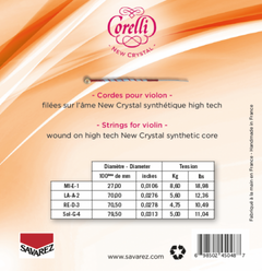 Corelli Viulunkielet New Crystal - Forte (700FB)