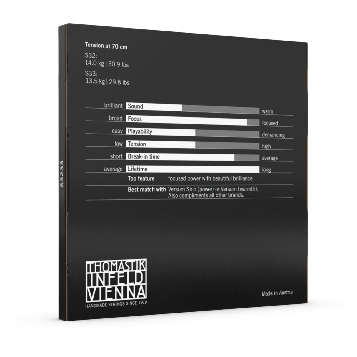 Thomastik-Infeld Cello Strings Spirocore spiral core - Set G+C tungsten medium (S3233)