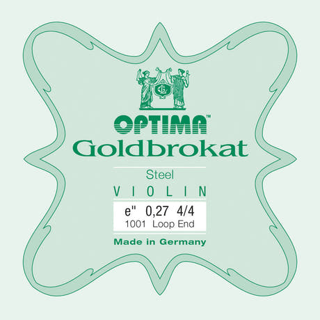 Optima Goldbrokat E-strings 4/4-viululle, 0,27 mm, pallopää