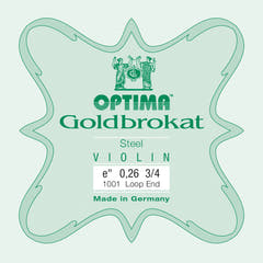 Optima Goldbrokat E-streng 3/4-violin, 0,26 mm, løkke