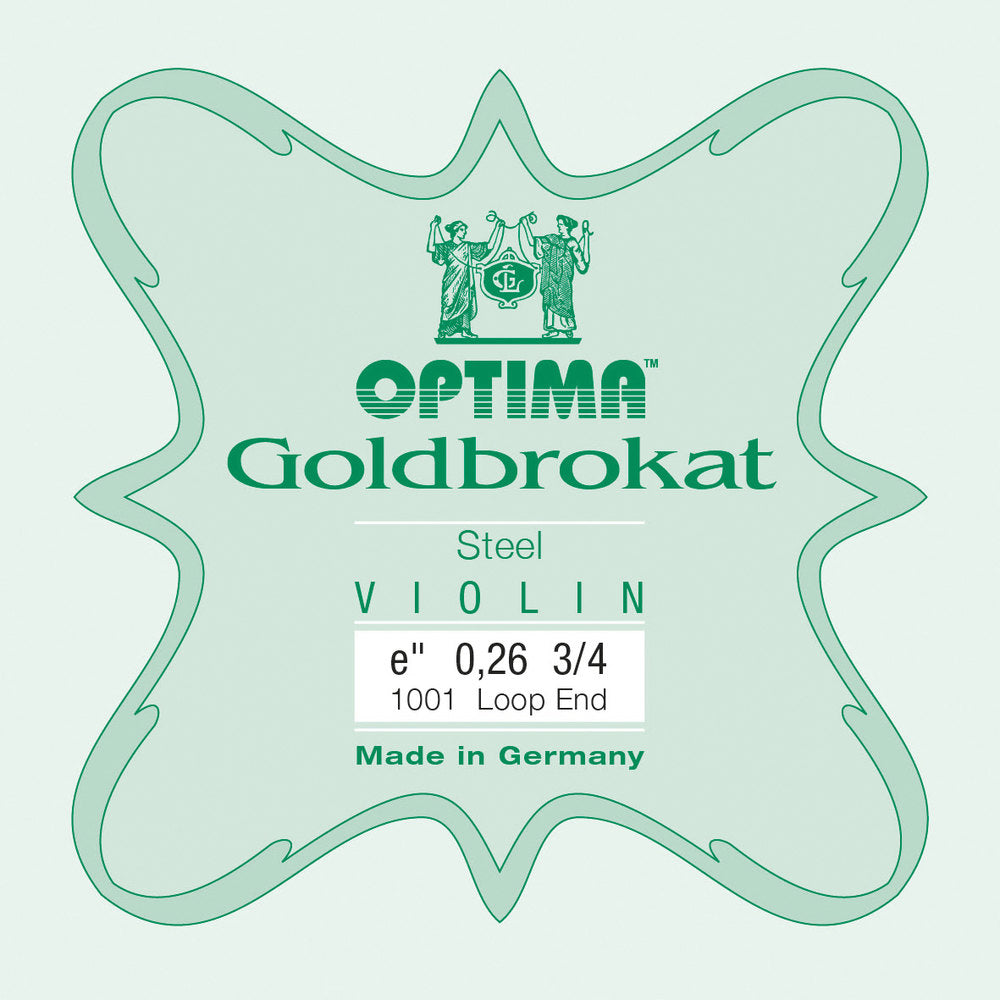 Optima Goldbrokat E-streng 3/4-violin, 0,26 mm, løkke