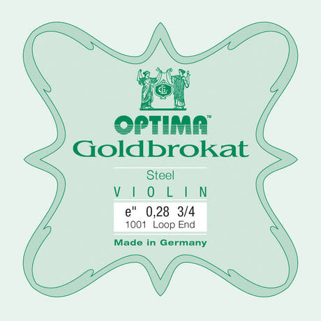 Optima Goldbrokat E-kieli 3/4-viululle, 0,28 mm, lenkki