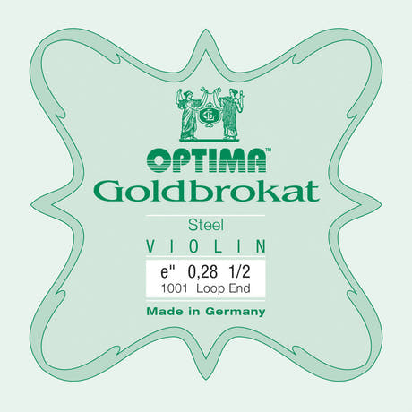 Optima Goldbrokat E-kieli 1/2-viululle, 0,28 mm, silmukka