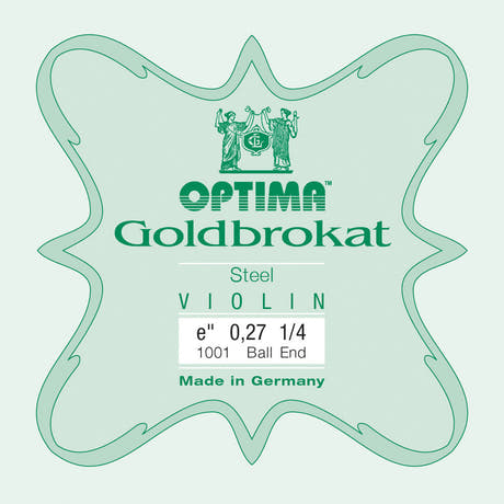 Optima Goldbrokat E-kieli 1/4-viululle, 0,27 mm, pallopää