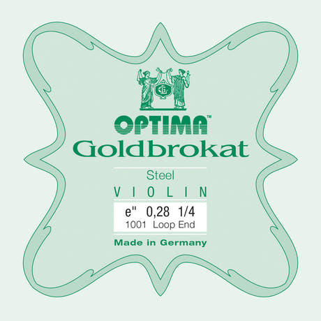 Optima Goldbrokat E-kieli 1/4-viululle, 0,28 mm, lenkki